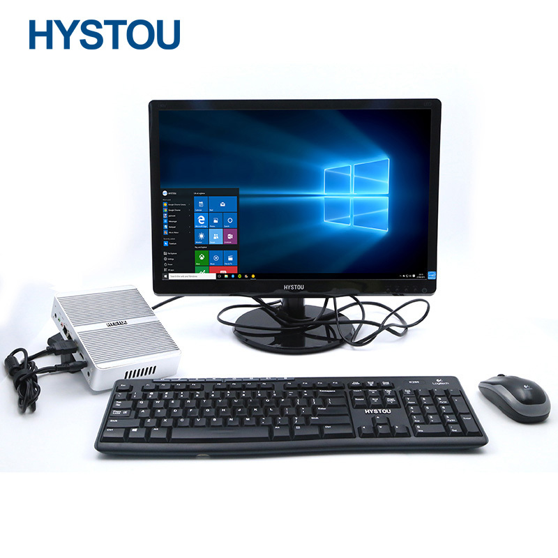 HYSTOU 3 года гарантии, мини ПК Хост 7-го поколения DDR4 Win10, настольное оборудование для компьютера