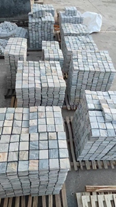 Màu Sắc Hỗn Hợp Ngoài Trời Ngựa Hoof Đá Sỏi Đá Khối Đá Mô Hình Gạch Lát Đá Cho Đường Đi & Lối Đi <span class=keywords><strong>Basalt</strong></span> Sản Phẩm - Product Image 4