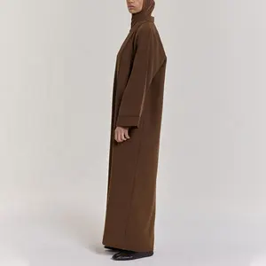 Fashion Design Islamic Clothing Hot Selling Women Abaya Muslim Maxi Dress Winter Coat Dubai Luxury Abaya For Ladies
