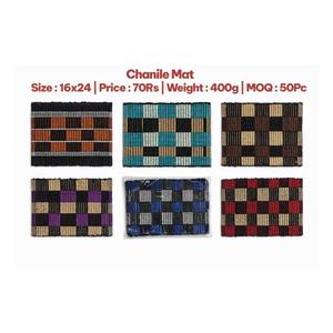 Alfombra de Chenilla Hecha a Mano de 16x24 Pulgadas, Antideslizante, de Poliéster, para Hogar y Hotel, Alfombra de Baño Suave y Absorbente - Product Image 2