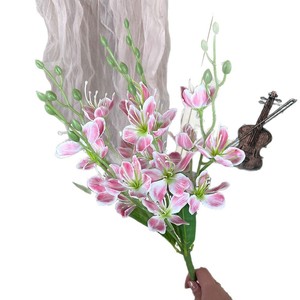 Pequeñas Flores Artificiales de Jazmín Dorado de 20 Cabezas, Flor de Seda, Estilo Nórdico, Decoración para Bodas y Hogar - Product Image 5