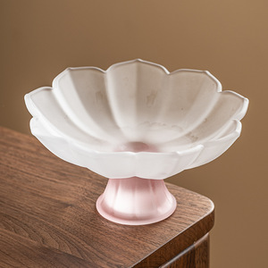 Plato para Frutas con Forma de Loto Rosa, Bandeja de Alta Calidad para Servir Aperitivos y Frutos Secos en la Sala de Estar o Mesa de Centro - Product Image 4
