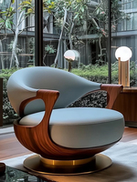 Modernes Freizeit-Einzelsofa im italienischen Stil, schwarzkieferfarben, minimalistisch, für Villa, luxuriös, flach, Wohnzimmer, Echtleder-Sessel