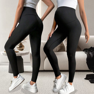 Leggings de maternité double couche à la taille <span class=keywords><strong>Grossesse</strong></span> Femmes Yoga Fitness Gym Sport Pantalon de yoga Maternité Leggings Collants pour la <span class=keywords><strong>grossesse</strong></span> - Product Image 6