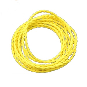 Accessoires d'éclairage pour lampe décorative Edison, câble textile torsadé à 2 conducteurs, cordon tressé en <span class=keywords><strong>tissu</strong></span> <span class=keywords><strong>noir</strong></span>, fils électriques solides - Product Image 4