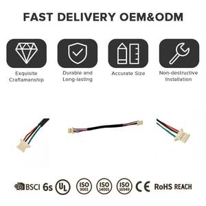 Kabel Konektor Harness Pengkabelan Inti Dalam PTFE 22kV IP67 12 Baris Datar Kode M12 untuk Sistem Kontrol Daya Motor Industri PLC - Product Image 4