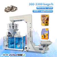 Machine d'emballage automatique pour sachets préformés pour graines de tournesol, graines de sésame, graines de citrouille, emballage de collations