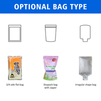 Machine de remplissage automatique de liquides en sachets Doypack pour l'eau de coco, les boissons, les jus, le sirop de chocolat, haute performance
