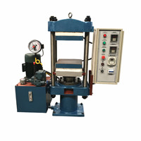 Nouvelle machine de vulcanisation hydraulique automatique à chauffage électrique de 100 tonnes pour caoutchouc et plastique, 7,5 kW, 700 kg, petite machine de traitement