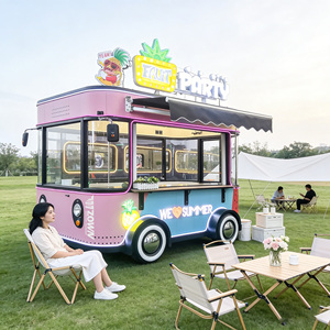 Open Air Mobile Food Cart <b>Side</b> Window Design Food Trailer Takeaway Snack Beverage Concession Truck - Product Image 1