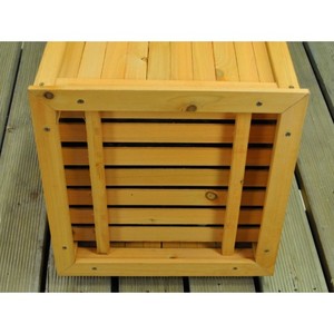 <span class=keywords><strong>Support</strong></span> Vertical de plantes de luxe pour jardin intérieur et extérieur, grande planteuse en bois, avec doublure - Product Image 6