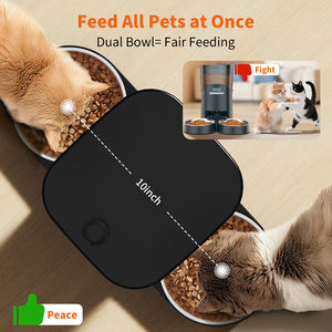 Besleyici kolay temiz köpek kedi elektrik yükseltilmiş iyon gıda ve su standı Els Et Wan fantezi otomatik çift besleyici çanaklar - Product Image 2