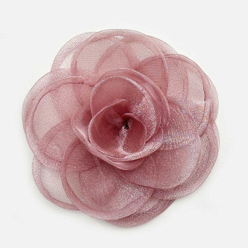 22 pâte de haricots-10cm organza rôti bordure fleur