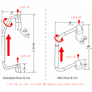 Poignée de porte antidérapante RV, main courante de sécurité, poignée <span class=keywords><strong>pliante</strong></span>, accessoires pour yacht, <span class=keywords><strong>caravane</strong></span>, camping-car - Product Image 3