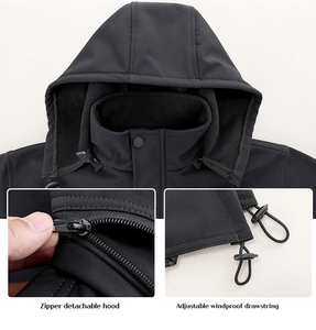 Set Giacca e Pantaloni da Sci Termici in Pile Invernale 2025 per Uomo e Donna, Impermeabile, Antivento, Traspirante, Tuta da <span class=keywords><strong>Lavoro</strong></span> di Sicurezza in Poliestere - Product Image 4