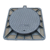 OEM D400 EN 124 Drainage routier en fonte ductile couvercle de trou d'homme utilisé couvercles de trou d'homme d'égout avec cadre