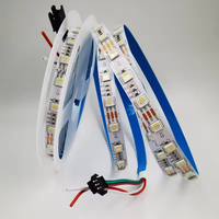 Bande lumineuse LED RGBW SK6812 4 en 1, 30, 60, 144 LED, lumières LED RGBWW adressables individuellement, IP30, 65, 67, DC5V