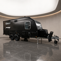 Remorque de camping-car Kinlife pour véhicules utilitaires sportifs avec carrosserie en aluminium moderne et caractéristiques tout-terrain pour le camping en plein air