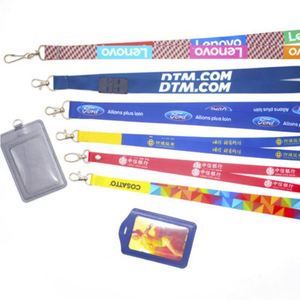 Custom Logo Key Lanyard ID Badge Neck Strap & Keychain Holder <b>Wristlet</b> for Men/Women - Ideal Promotional Gift - Product Image 4