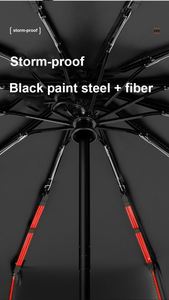 Customized 36-Bone Black Sunscreen Wooden Handle Full-Automatic <b>Large</b> Cross-Border Supply Folding Advertising <b>Umbrella</b> - Product Image 6