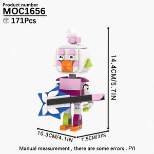 ตุ๊กตา FNAF เฟรดดี้ ฟ็อกซี่ ชุดตัวต่อร็อคสเตจ ชุดบล็อกพลาสติก DIY สำหรับวัยรุ่นและผู้ใหญ่ MOC1653-MOC1660 - Product Image 5