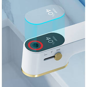 Grifo para Mueble de Baño, Grifo Blanco Extraíble con Pantalla Digital, Grifo para Lavabo, Grifo Extraíble de Agua Fría y Caliente - <span class=keywords><strong>Comprar</strong></span> Grifo para Baño - Product Image 2