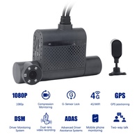 Enregistreur MDVR 4G GPS WiFi 1080P 4 canaux, système de caméra de voiture 360°, moniteur de recul pour bus
