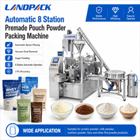 Machine d'emballage pour sachets doypack préformés de poudre protéinée, suppléments nutritionnels flexibles pour la santé et la nutrition sportive
