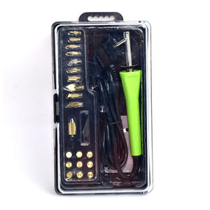 TOPEAST-Ensemble d'outils professionnels pour combustion du <span class=keywords><strong>bois</strong></span>, 220V, 30W, certifié CE/FCC/ROHS, bricolage, <span class=keywords><strong>dessin</strong></span> à la main, <span class=keywords><strong>pyrogravure</strong></span>, ensemble d'outils en cuir, TP-002EU - Product Image 4