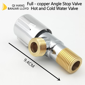 Válvula de Cierre de Ángulo de 1/2, Precio Comercial de Fábrica OEM, Multifunción para Baño, 90 Grados, Latón con Acabado Cromado, Cartucho de Cerámica - Product Image 2