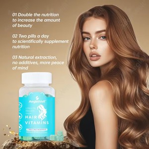 วิตามินเจลลี่เร่งผมยาว Aegelwell OEM ผสมไบโอติน 6 มก., ซิงค์ <span class=keywords><strong>2</strong></span>.<span class=keywords><strong>2</strong></span> มก., คอลลาเจน และโฟเลต เพื่อเล็บแข็งแรง ผิวสุขภาพดี - Product Image 2