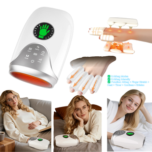 Healthpal Draadloze Kneed- en Rekbaarheidsmassage voor Handen, Vingers en Polsen, 6 Modi, 6 Intensiteiten, Handmassager met Warmte en Compressie - Product Image 4