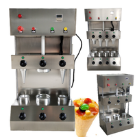 Nouvelle machine à faire des cornets de crème glacée automatique électrique de Montréal avec un design portable en acier inoxydable 304, garantie d'un an