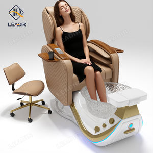 Neue Nagelstudio-Möbel, luxuriöser, moderner Pediküre-Stuhl mit weißer Plattform, Doshower Massage-Maniküre-Pediküre-Stuhl, Fuß-Spa - Product Image 3