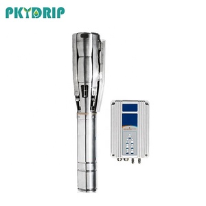 <span class=keywords><strong>Pompe</strong></span> à eau <span class=keywords><strong>solaire</strong></span> submersible en métal DC 324V, sortie 1,25'', 4kW, débit de 6,8 m³/h pour les systèmes d'irrigation des fermes et des serres - Product Image 5