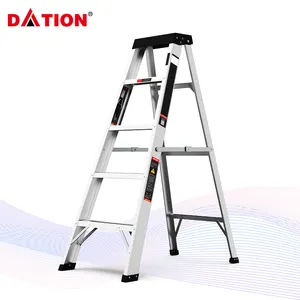 2024 Aluminum Double Side Step Ladder Custom Design Ladder Product Light Aluminum Household Foldable Ladders