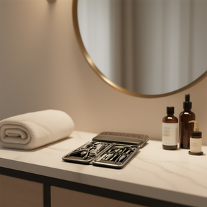 Kit de manucure Myrva en acier inoxydable 5 en 1, étui portable pour adultes, ensemble de soins des ongles - Product Image 2