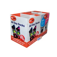 Présentoir carré pliable personnalisé en carton ondulé écologique avec plusieurs séparateurs pour le commerce de détail (culottes)
