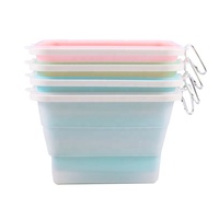 Sacs de conservation alimentaire en silicone de qualité alimentaire, résistants au congélateur, sacs à collation en silicone, sacs alimentaires en silicone pliables et réutilisables sans BPA