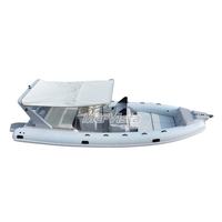 Bateau pneumatique de luxe en fibre de verre de 8,6 m, Hypalon, 28 pieds, yacht sportif avec coque en V profond pour la mer et les activités de plein air