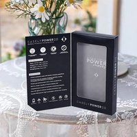 Conception d'emballage personnalisée écologique Boîte de couverture noire en carton pour câble de téléphone portable de luxe Petites boîtes d'emballage pour coque de téléphone