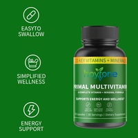 Capsules de multivitamines Primal en marque privée OEM, 21 vitamines et minéraux essentiels pour la vitalité et le bien-être quotidiens des adultes, 30 unités