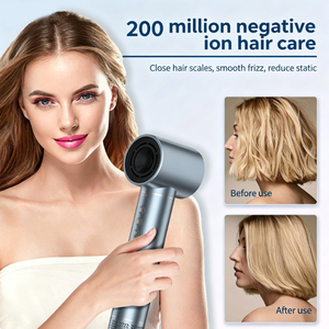 Sèche-cheveux à ions négatifs haute vitesse 110000 tr/min, brosse à air chaud multifonctionnelle 5-en-1, 3 vitesses de chaleur pour sécher, boucler et lisser - Product Image 3