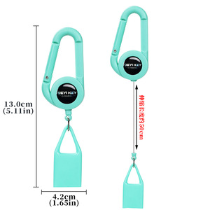 Correa de soporte de encendedor de plástico máximo de 70cm para encendedor <span class=keywords><strong>BIC</strong></span>, contenedor de encendedor con logotipo personalizado de varios colores con gancho a presión para fumar - Product Image 2