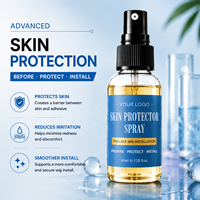 Spray de protection cutanée à marque privée, étiquette personnalisée, préparation de la peau avant l'application de colle, vente en gros pour l'installation de perruques en dentelle