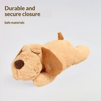 Mainan Boneka Penghibur Hewan Peliharaan dengan Kotak Detak Jantung - Meredakan Kecemasan Meningkatkan Tidur Pola Hati Kartun Desain Lembut dan Nyaman untuk Kucing Anjing