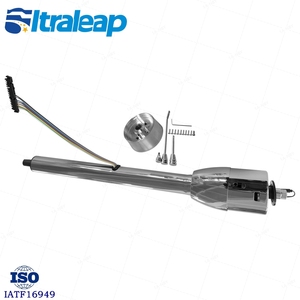 Colonne <span class=keywords><strong>de</strong></span> <span class=keywords><strong>direction</strong></span> chromée à inclinaison manuelle <span class=keywords><strong>de</strong></span> 28 pouces <span class=keywords><strong>pour</strong></span> GM Hot Rod, état neuf, avec adaptateur <span class=keywords><strong>de</strong></span> roue et sans <span class=keywords><strong>clé</strong></span> - Product Image 5