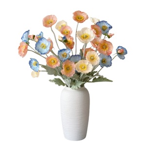 Muyu Chronicles Flor Artificial de Amapola Islandesa, Flor de Seda para Decoración de Bodas y Hogar, Rama Individual con Efecto de Flocado - Product Image 5