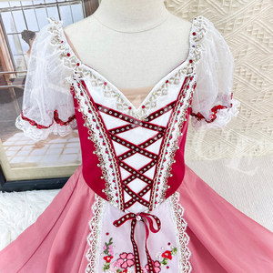 Robe de tutu de ballet romantique espagnole noire AL-R0812 pour filles, style occidental à la mode pour les spectacles et les entraînements - Product Image 6