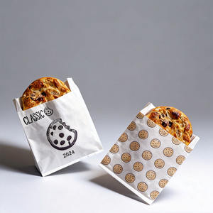 Sacs à hamburgers écologiques en kraft blanc et brun, imperméables, résistants à la graisse, isolés, avec <span class=keywords><strong>logo</strong></span> personnalisé et inserts en papier sulfurisé - Product Image 6